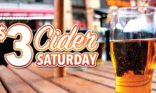 Come try Cider Saturday at Champ's in Myrtle Beach