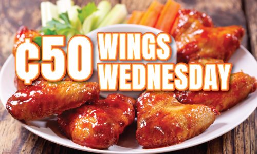 50 cent wing Wednesday at Myrtle Beach